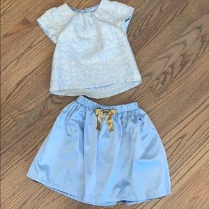 Osh Kosh Cinderella damask top skirt set